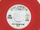 Rare Bob Dylan Red Vinyl Promo -Like A Rolling Stone,65