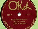 Okeh 4495 JAMES P JOHNSON Carolina Shout in E