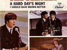 Beatles PICTURE SLEEVE Hard Day's Night 45