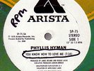 Phyllis Hyman You Know How To Love Me WL Promo Disco 12