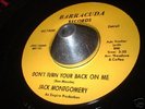 Jack Montgomery NORTHERN DETROIT SOUL 45 Don't Turn