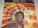 BARRY WHITE autographed signed ALBUM / LP w/COA