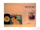 BOBBY DARIN-AUTOGRAPHED-1960-MACK THE KNIFE-MUSIC & REC
