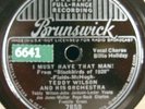 9) 78 RPM BILLIE HOLIDAY w TEDDY WILSON  BRUNSWICK 7859