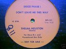 THELMA HOUSTON DON'T LEAVE ME THIS WAY 12 DISCO PROMO 1