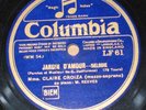 CLAIRE CROIZA RARE FRENCH COLUMBIA LF 61 NM