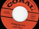 Buddy Holly 45 on Coral  