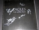EAGLES RECORD SIGNED BY FIVE 'THE LONG RUN' DON HENLEY