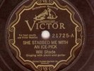 78-Blues-Victor 21725-  Will Shade     --   Super Rare