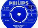 NICKY JAMES Would you believe (Philips '68) The Hollies