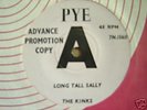 MINT UK 45 DEMO  - THE KINKS - LONG TALLY SALLY