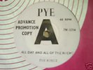 MINT UK 45 DEMO  - THE KINKS - ALL DAY & ALL OF THE