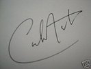 Very Rare Hand-Signed Carlos Santana Autograph