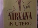 SIGNED NIRVANA IN UTERO A4 POSTER KURT, KRIST & DAVE
