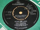 RARE uk 45 HANS CHRISTIAN (YES) never my love