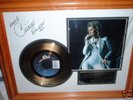 SIGNED LTD EDT CELINE DION FRAMED COLLECTOR GOLD DISC