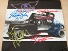 AEROSMITH group autographed signed ALBUM / LP w/COA