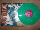 Judge LP Green Vinyl, gorilla biscuits, side by side