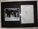 LED ZEPPELIN SIGNED/FRAMED  BY ROBERT PLANT AND JIMMY P