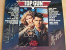 TOPGUN cast autographed signed ALBUM / LP w/COA