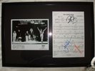 LED ZEPPELIN SIGNED/FRAMED  BY PLANT,PAGE AND JONES