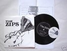 The Zips Take Me Down UK Punk EP with flyer + badge