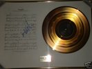 ROBBIE WILLIAMS SIGNED & FRAMED 'ANGELS' GOLD DISC