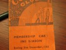 ORIGINAL BEATLES LIVERPOOL CAVERN CLUB MEMBERSHIP CARD