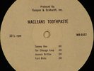 MACLEANS TOOTHPASTE '66 RADIO JINGLES LP THE YARDBIRDS