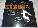 Signed U2 Rattle & Hum Vintage 1988 LP Album x 4 w/ COA
