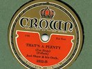 CROWN 3352 Joel Shaw  THAT'S A PLENTY hot 1932 sides E