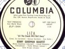 BENNY GOODMAN QUARTET 7 INCH TEST PRESSING