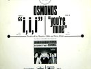 OSMONDS I, I, I SUPER RARE PROMO 12