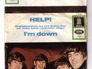 Beatles dt. Single: HELP/I'm down Odeon-Zeichen rechts
