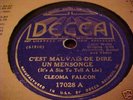 JOSEPH & CLEOMA FALCON DECCA # 17028 