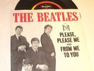 BEATLES -PLEASE PLEASE ME,RARE PIC SLEEVE,OVAL LOGO 45