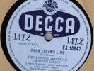 9 x LONNIE DONEGAN 78 rpm discs (W/ ROCK ISLAND + GUM)