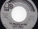 Monkees/Davy Jones RARE NM I'LL BELIEVE IN YOU BELL 45