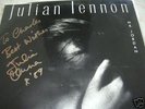 JULIAN LENNON,JOHN,BEATLES,RARE SIGNED LP VINYL,W/COA