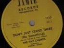 1958 DOOWOP 78 on JAMIE-1110-the FIVE CHORDS-MINT-