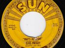 ELVIS PRESLEY That's All Right SUN 209 original not rep