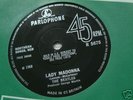 BEATLES lady madonna PARLOPHONE 45+FAN CLUB SHEET MINT