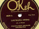 Okeh 40189 VG+ PIRON NEW ORLEANS BAND Louisiana Swing