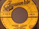 TOMMY MCCOOK MORE LOVE 45 ON TREASURE ISLE RARE 1966