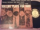 SONNY ROLLINS PLAYS FOR BIRD - PRESTIGE Lp 7095 DG 1957