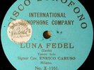 € ENRICO CARUSO L-Blue Zonofono X-1551 Luna Fedel 78RPM