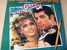 GREASE group autographed signed ALBUM / LP w/COA