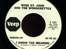 NORTHERN SOUL 45- ROSE ST JOHN & WONDERETTES