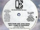 LEON WARE- WHY I CAME TO CALIFORNIA **PROMO 1982**