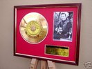 JOHNNY CASH I WALK THE LINE STUNNING 24K GOLD DISC +COA